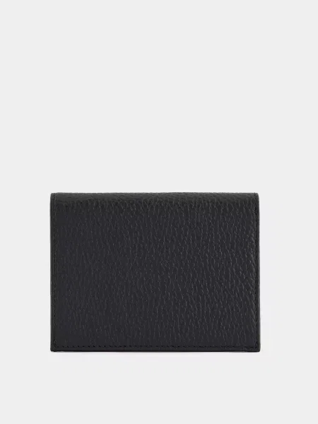 Кожаный кошелек Emporio Armani черный