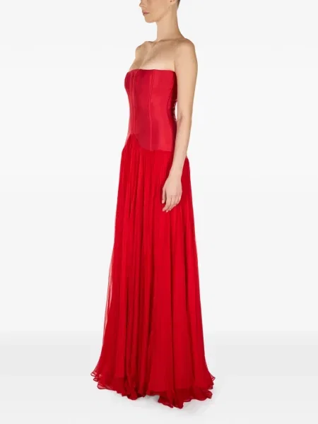 Rochie maxi Araftu de costum roșu