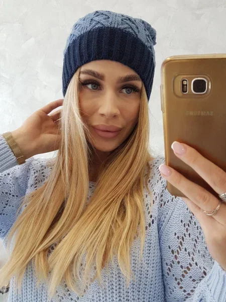 Blugi Kesi din fleece albastru