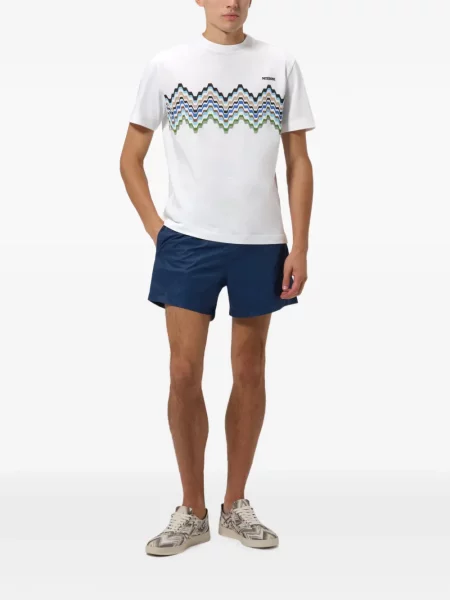 Tricou Missoni cu autograf alb