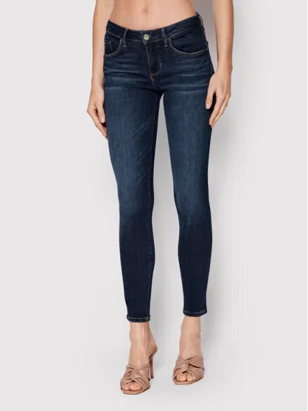Guess Blugi Annette Bleumarin Skinny Fit albastru