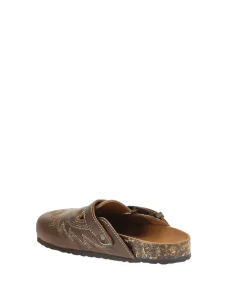 Papuci tip mules Mexicana din piele maro