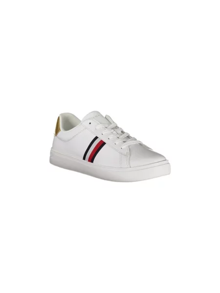 Tommy Hilfiger De piele sneakers alb