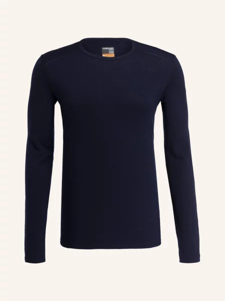 Longsleeve termoaktywny icebreaker Oasis Crewe midnight navy granatowa