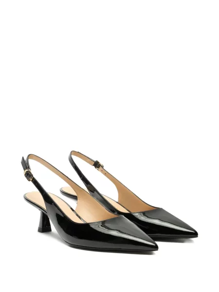 Pantofi cu toc Stuart Weitzman din piele slingback negru