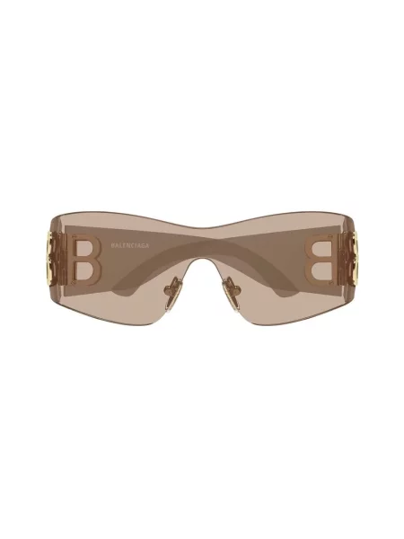 Okulary przeciwsłoneczne Balenciaga Shield brązowe