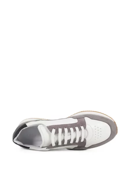 Sneakerși G. Brown Shoes din piele alb