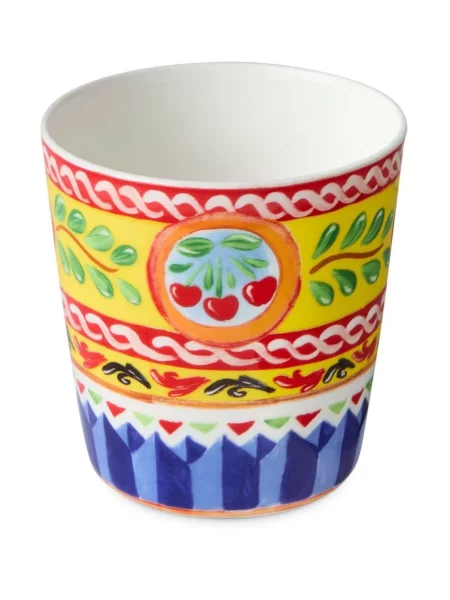 Gėlėtos raštuotos saulės akiniai Dolce & Gabbana Print geltona