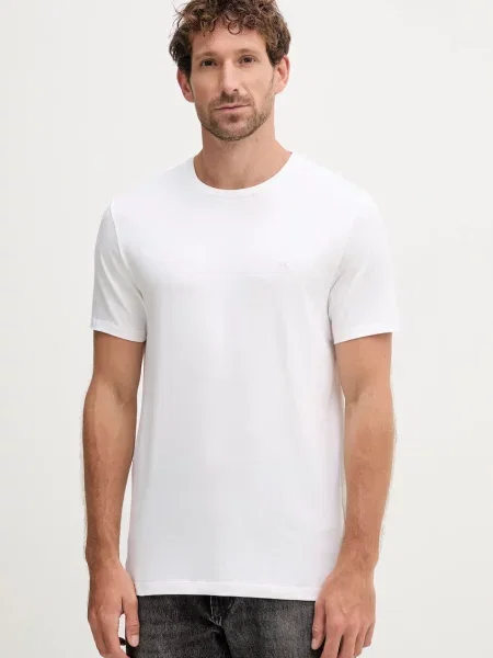 Тениска Calvin Klein с изчистен дизайн бяло