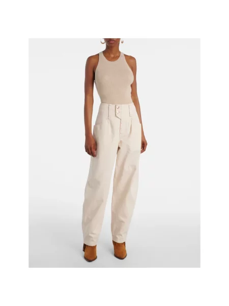 Jeansy Isabel Marant beżowe