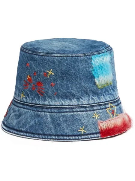 Шапка с периферия Marni синьо