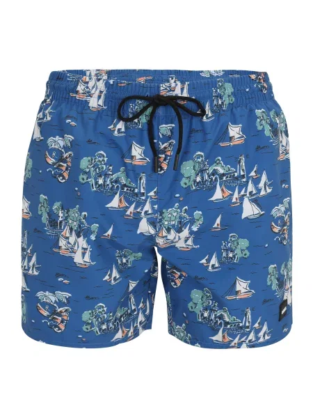 BOSS Kratke kopalne hlače Piranha modra / cijansko modra / črna bela
