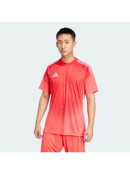 Koszulka Adidas z dżerseju czerwona