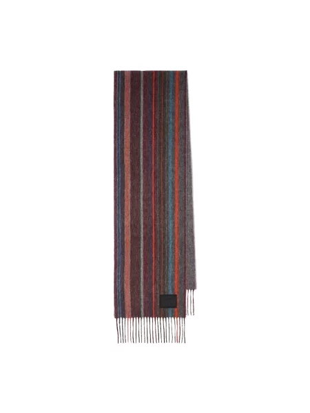 Szal Paul Smith wełniana w paski z paskiem