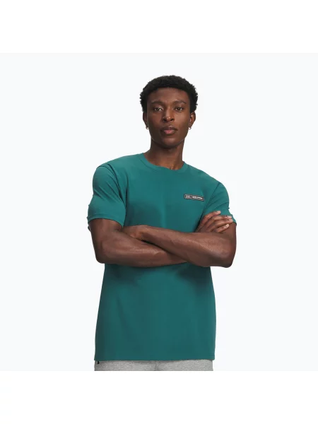 Tricou pentru bărbați Under Armour HW Armour Label rack green/black negru