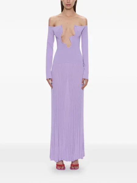 Rochie maxi Christopher Esber violet