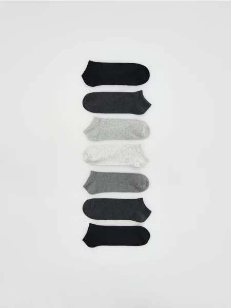 Reserved Короткі шкарпетки 7 пар темно-сірий сірі