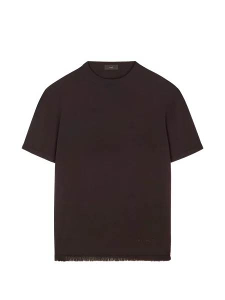 Tricou Alanui cu franjuri maro