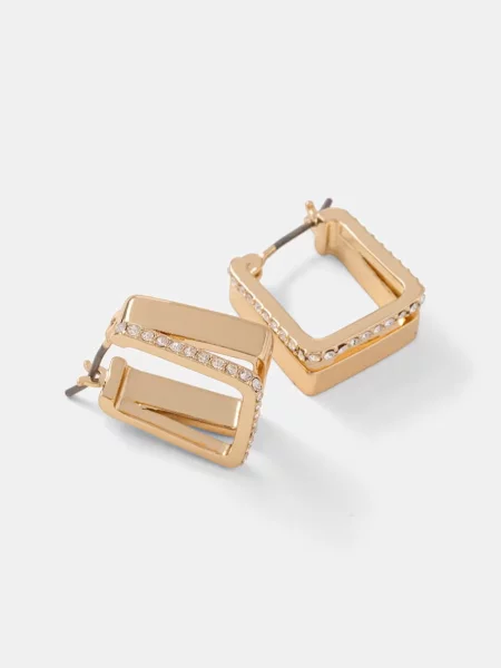 DKNY сережки металеві