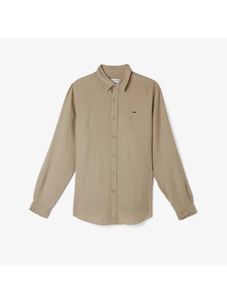 Lacoste Koszula Lacoste beżowa
