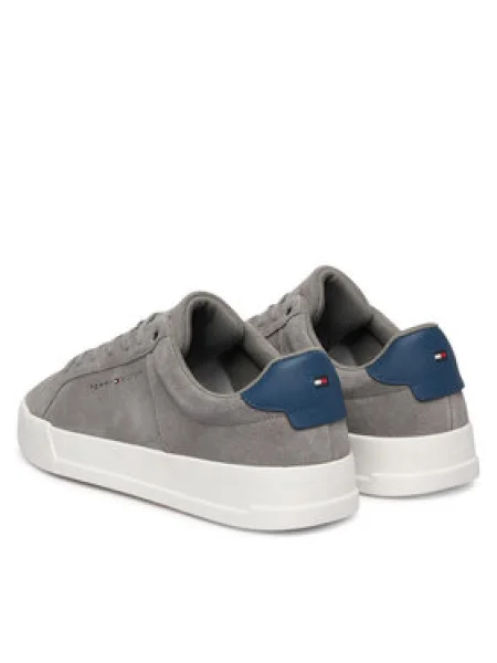 TOMMY HILFIGER Nízke tenisky Court modrosivá / svetlosivá sivá