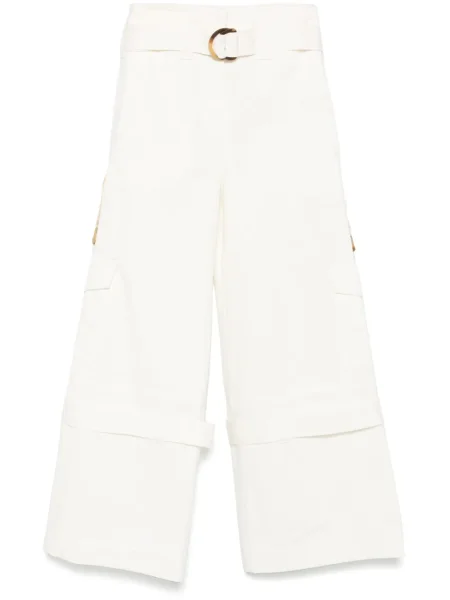 Pantaloni cargo Zimmermann alb