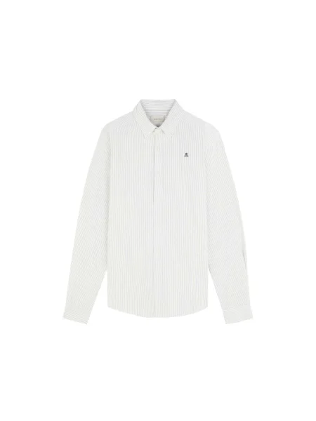 Scalpers Košile khaki bílá