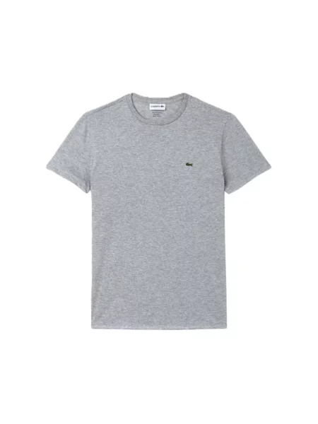 T-shirt LACOSTE Tee-Shirt Silver Chine 5 szara