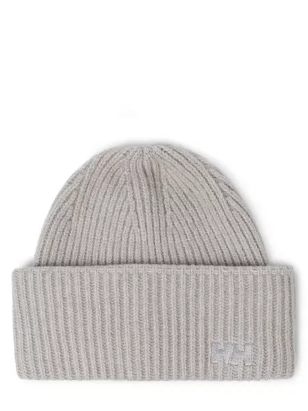 Helly Hansen czapka SOFT RIB BEANIE z grubej dzianiny szary