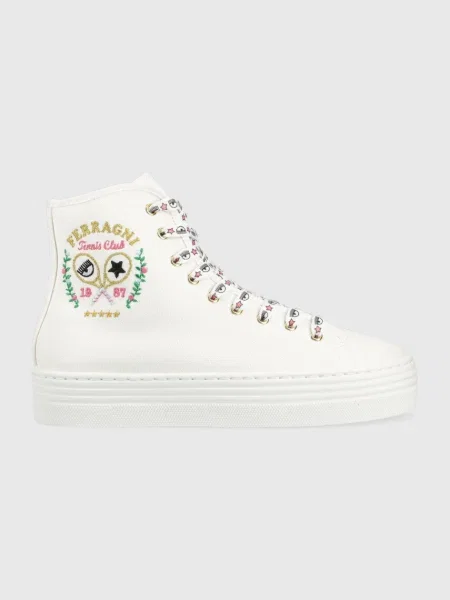 Високи кецове Chiara Ferragni CF TENNIS HIGH бяло
