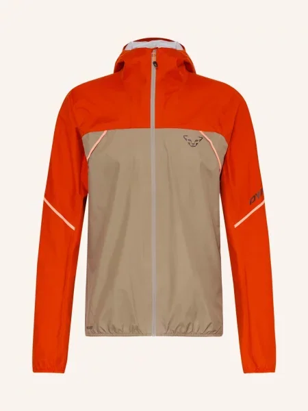 Dynafit Funkční Bunda Alpine oranžová / khaki černá