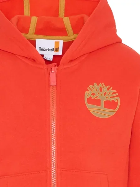 Bluza z kapturem dziecięca Timberland czerwona
