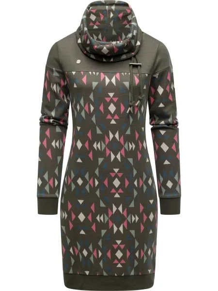 Ragwear Rochie Chlloe Aztec / verde mentă / verde pin / roz pitaya albastru