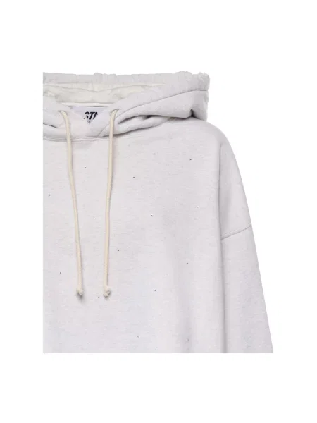 Bluza z kapturem Golden Goose z kapturem o skróconej długości szara