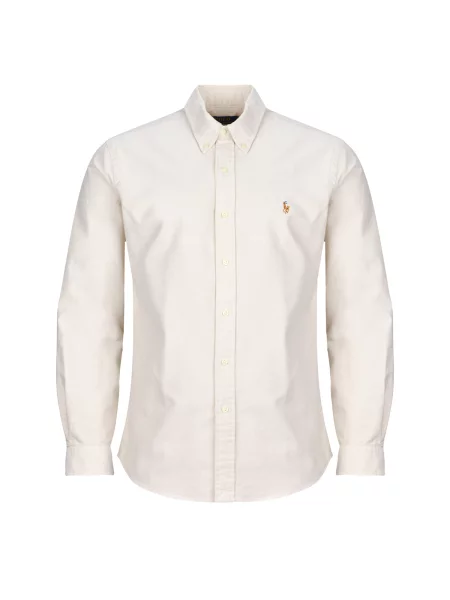 Oxford Polo Ralph Lauren din țesătură twill bej