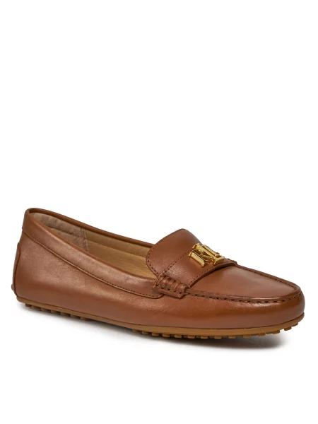 Mokasini Lauren Ralph Lauren Barnsburry Deep Saddle Tan rjava