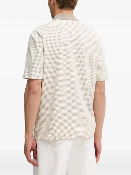 Tricou polo Armani Exchange cu imprimeu geometric
