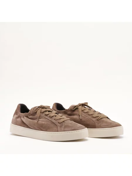 Sneakersy Mallet London zamszowe brązowe