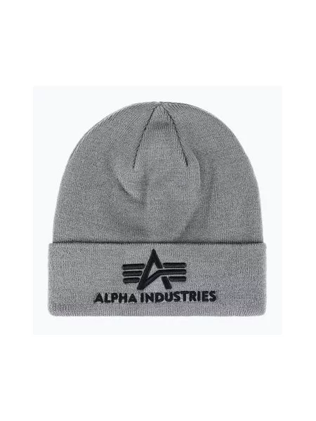 Шапка Alpha Industries серая