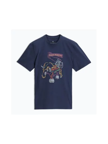 Футболка Royal Robbins RR Graphic navy chock pt темно-синя