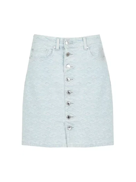 Spódnica jeansowa Guess klasyczna niebieska