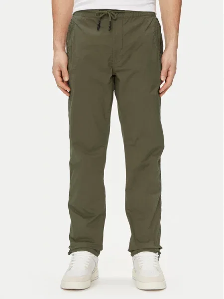 Pepe Jeans Kalhoty z materiálu Parachute Pant khaki