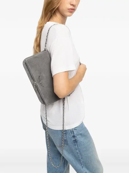 Τσάντα Zadig&voltaire σουέτ γκρι