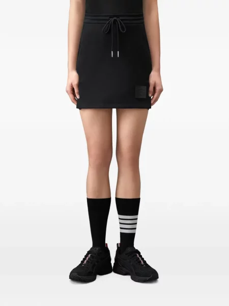 Fusta mini Thom Browne din jerseu clasică negru
