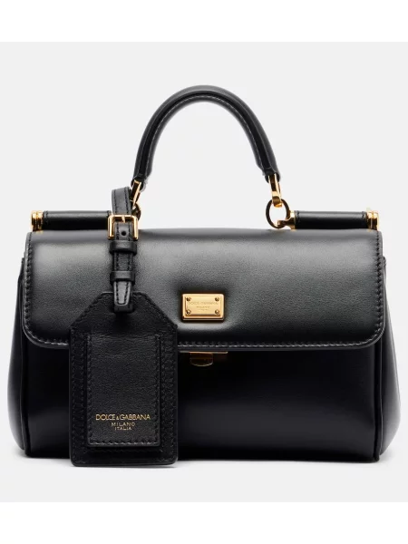 Geanta de piele Dolce&gabbana din piele negru