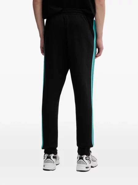 Tricou Adidas cu imagine plasă cu dungi negru