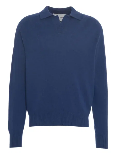 Polo Amaranto tricotate albastru