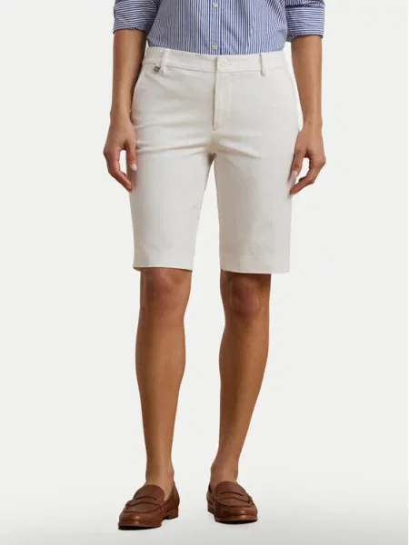 Lauren Ralph Lauren Шорти от плат Bsr-Btms бял