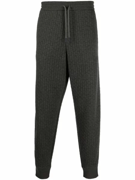 Pantaloni Giorgio Armani cu dungi verde