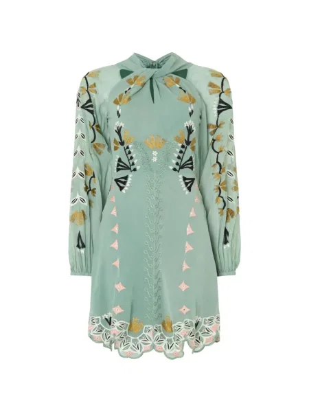 Rochie mini Temperley London verde